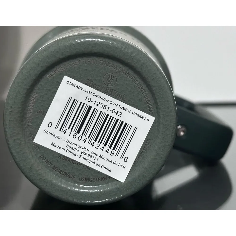 Stanley Quencher H2.0 FlowState‎ Tumbler 30oz, HAMMERTONE GREEN - Picture 4 of 4